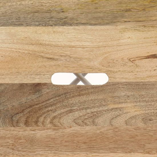 Vidaxl Barski stolčki 4 kosi beli trden mangov les