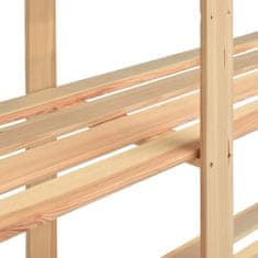 Vidaxl Stojalo 5-nadstropno 10 kosov 170x38x170 cm borovina 500 kg