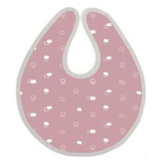 Baby Bites Bib Roza oblaki