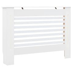 Vidaxl Pokrovi za radiatorje 2 kosa beli 112x19x81,5 cm mediapan