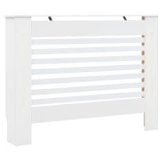 Greatstore Pokrovi za radiatorje 2 kosa beli 112x19x81,5 cm mediapan