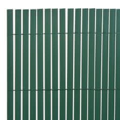Greatstore Dvostranska vrtna ograja PVC 90x300 cm zelena