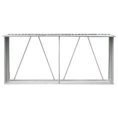 shumee Vrtna lopa za drva pocinkano jeklo 330x84x152 cm zelena