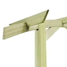 Vidaxl Vrtna pergola impregnirana borovina 180x210x40 cm