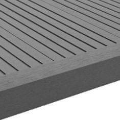 Vidaxl 5 kos. talne obrobne letve WPC 170 cm sive barve