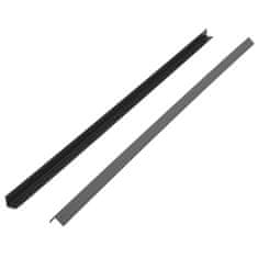 Vidaxl 5 kos. talne obrobne letve WPC 170 cm sive barve