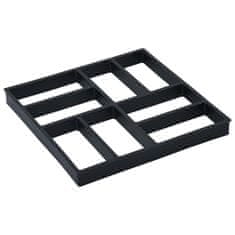 Vidaxl Modeli za tlakovce 2 kosa 40x40x4 cm plastika