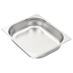 Vidaxl Gastronomske posode 4 kosi GN 1/2 65 mm nerjaveče jeklo