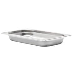 Vidaxl Gastronomske posode 12 kosov GN 1/3 40 mm nerjaveče jeklo