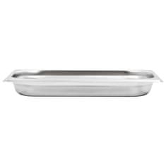 Vidaxl Gastronomske posode 12 kosov GN 1/3 40 mm nerjaveče jeklo