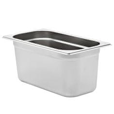 Vidaxl Gastronomske posode 4 kosi GN 1/3 150 mm nerjaveče jeklo