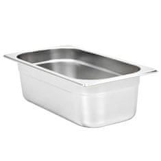 Vidaxl Gastronomske posode 8 kosov GN 1/3 100 mm nerjaveče jeklo