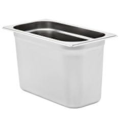 Vidaxl Gastronomske posode 4 kosi GN 1/3 200 mm nerjaveče jeklo