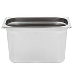Vidaxl Gastronomske posode 4 kosi GN 1/3 200 mm nerjaveče jeklo