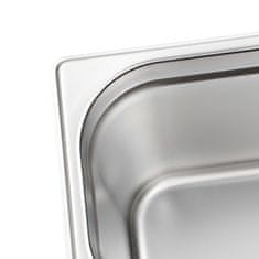 Vidaxl Gastronomske posode 4 kosi GN 1/3 200 mm nerjaveče jeklo