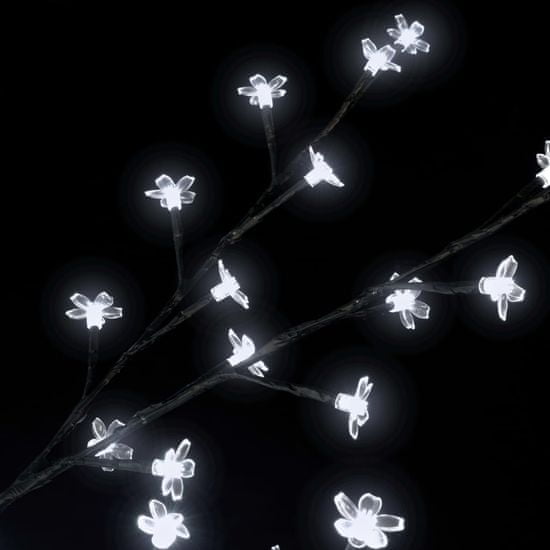 shumee Božično drevesce s 120 LED lučkami češnjevi cvetovi 150 cm