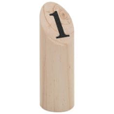 Greatstore Igra Kubb s številkami komplet iz lesa