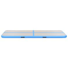 Vidaxl Napihljiva gimnastična podloga s tlačilko 600x100x10 cm modra