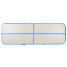 Vidaxl Napihljiva gimnastična podloga s tlačilko 400x100x10 cm PVC