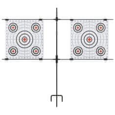 Vidaxl Stojalo za papirnate tarče s strelnimi tarčami 78x76 cm jeklo