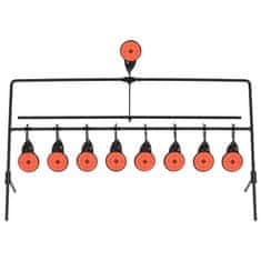 Vidaxl Tarča za streljanje s samodejno ponastavitvijo 8 + 1