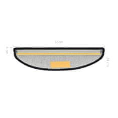 Vidaxl Preproge za stopnice 15 kosov 65x24x4 cm antracitne