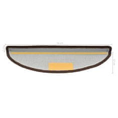 Vidaxl Preproge za stopnice 5 kosov 56x20 cm rjave