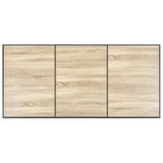 Vidaxl Jedilna miza barva hrasta 200x100x75 cm mediapan
