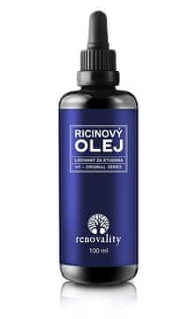 Renovality Hladno stiskano ricinusovo olje, 100ml s pumpico