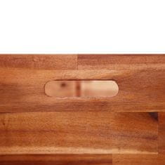 Greatstore Visoka greda iz akacijevega lesa 200x50x50 cm