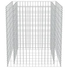 Vidaxl Visoka greda gabion pocinkano jeklo 90x90x100 cm