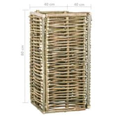 Vidaxl Visoka greda 40x40x80 cm iz lesa leske
