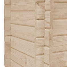 Vidaxl Visoka greda 100x100x80 cm trdna borovina