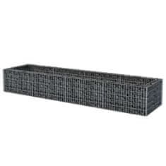 Greatstore Visoka greda gabion jeklo 360x90x50 cm