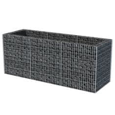 Vidaxl Visoka greda gabion jeklo 270x90x100 cm