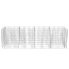 Greatstore Visoka greda gabion jeklo 360x90x100 cm