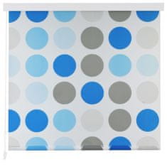 Vidaxl Rolo senčilo za tuš 100x240 cm vzorec krogov