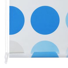 Vidaxl Rolo senčilo za tuš 100x240 cm vzorec krogov