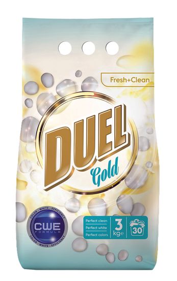 DUEL Gold Fresh + Clean pralni prašek, 3 kg