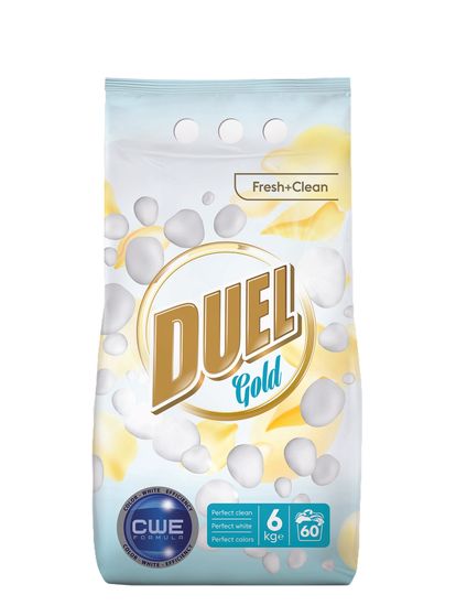 DUEL Gold Fresh + Clean pralni prašek, 6 kg