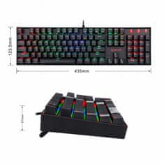 Redragon K551 Mitra RGB gaming tipkovnica