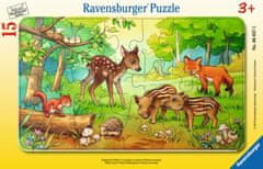 Ravensburger Gozdni kužki Puzzle 15 kosov