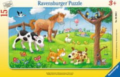 Ravensburger Sestavljanka Ljubki prijatelji 15 kosov