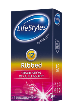 Lifestyles Skyn Ribbed kondomi, 12/1