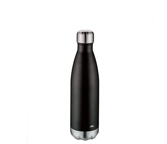 Cilio Elegante termo steklenica, 500ml, črna, mat
