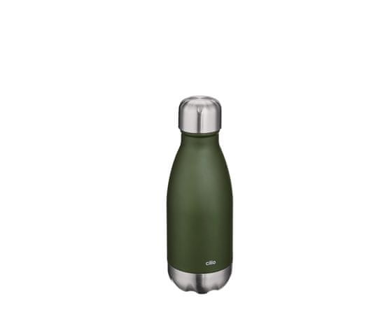 Cilio Elegante termo steklenica, 250ml, zelena, mat