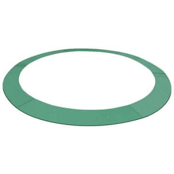 Vidaxl Varnostna podloga PE zelena za 3,66 m okrogel trampolin