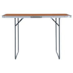 Greatstore Zložljiva miza za kampiranje iz aluminija 180x60 cm