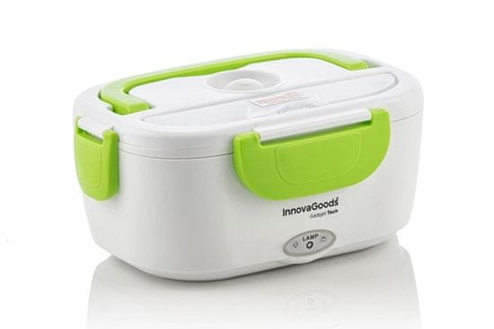 InnovaGoods LunchBox električna posoda za malico, 40 W, belo-zelena