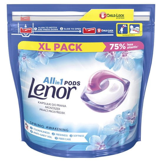 Lenor Spring Awakening All-in-1 gel kapsule za pranje perila, 44 kosov